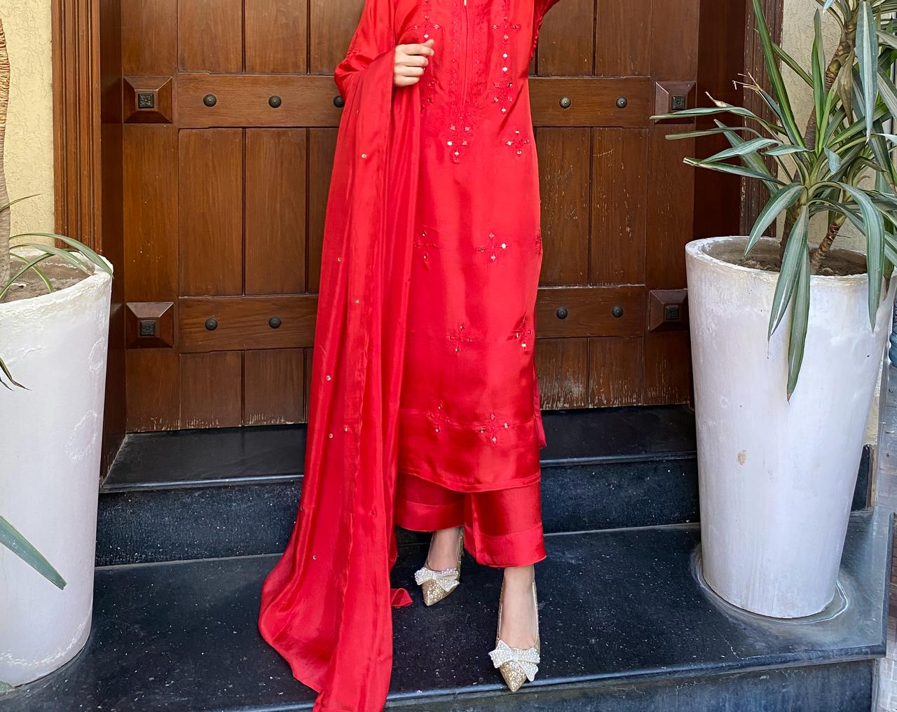 3pcs Embroidery dress
