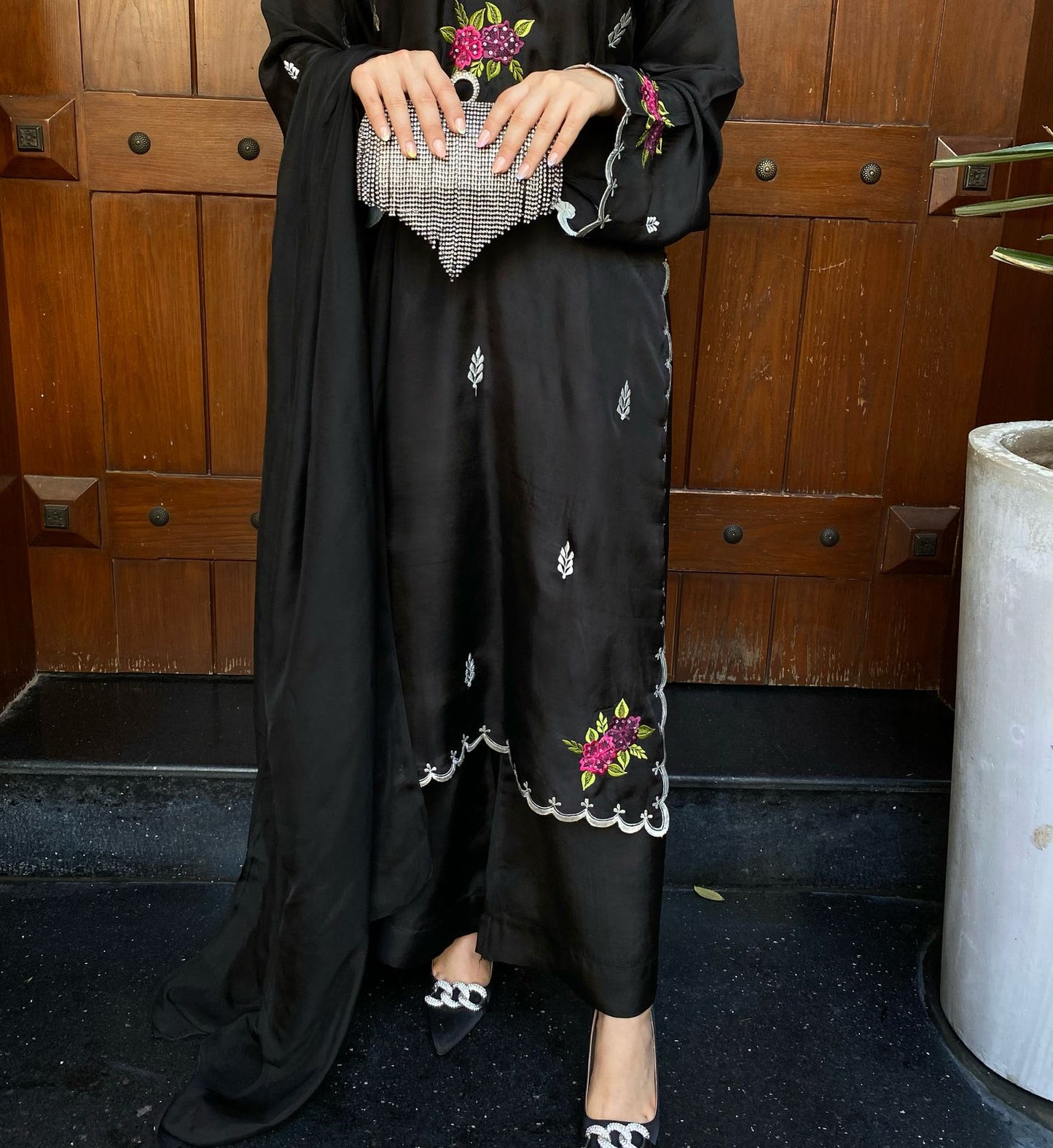 3pcs Embroidery dress