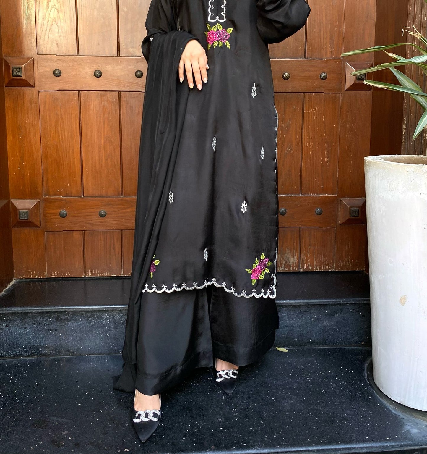 3pcs Embroidery dress