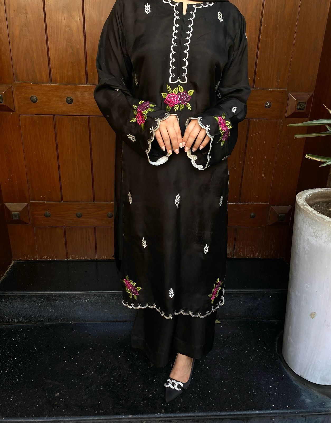 3pcs Embroidery dress
